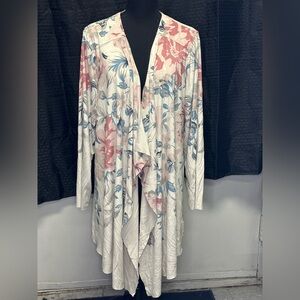 Cloth & Portrait Faux Suede Sweater women's size XXL